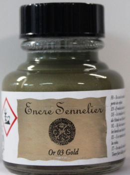 Sennelier ink oro 03 30 ml (100ml=20,90 €)